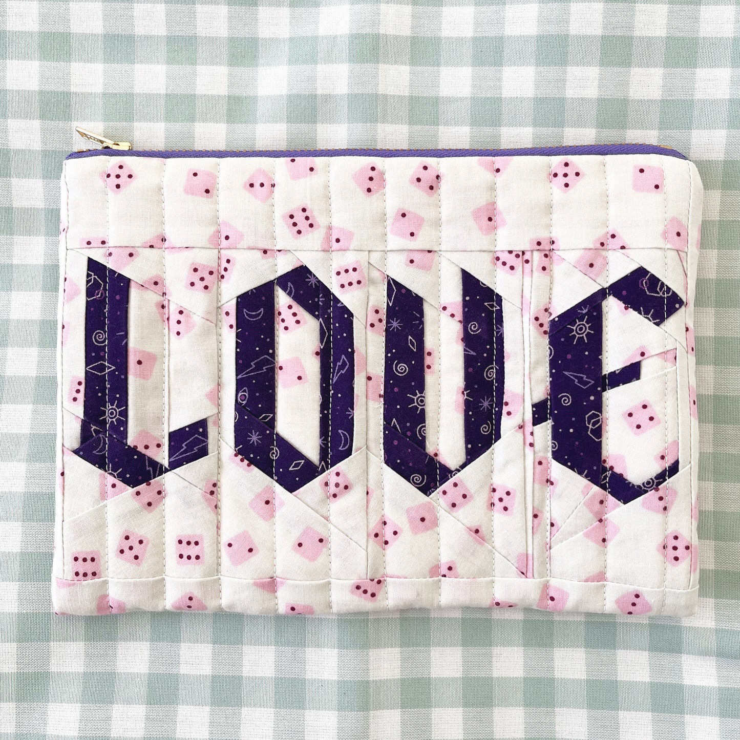 Blackletter Uppercase FPP Alphabet Quilt Pattern - PDF