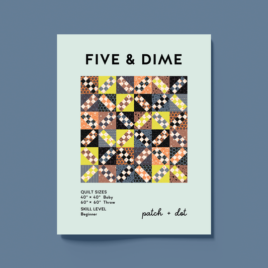 PRINTED Five and Dime Quilt Pattern