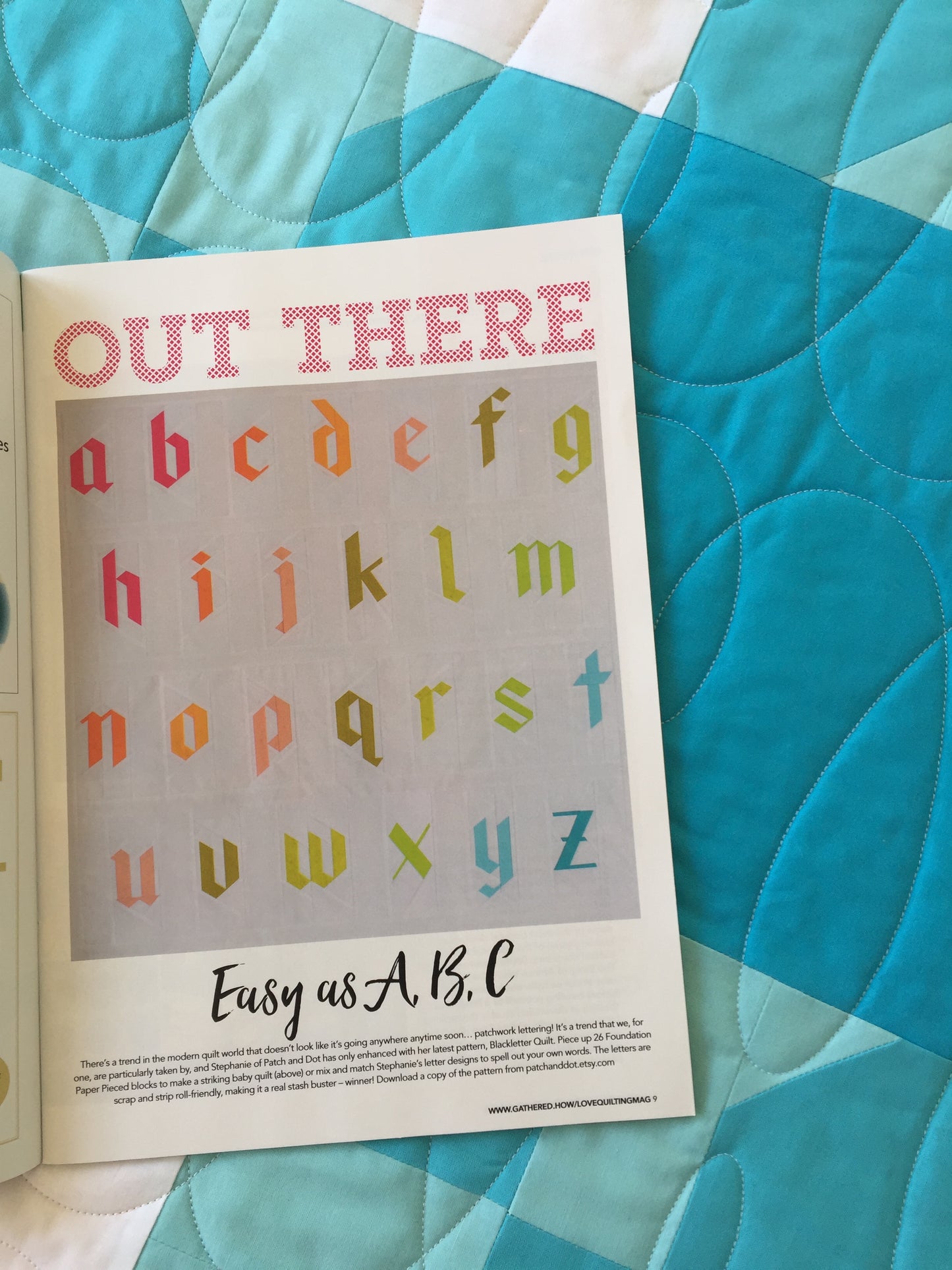 Blackletter & Varsity Alphabet Quilt Pattern Bundle – Uppercase, Lowercase & Varsity Letters – FPP PDF