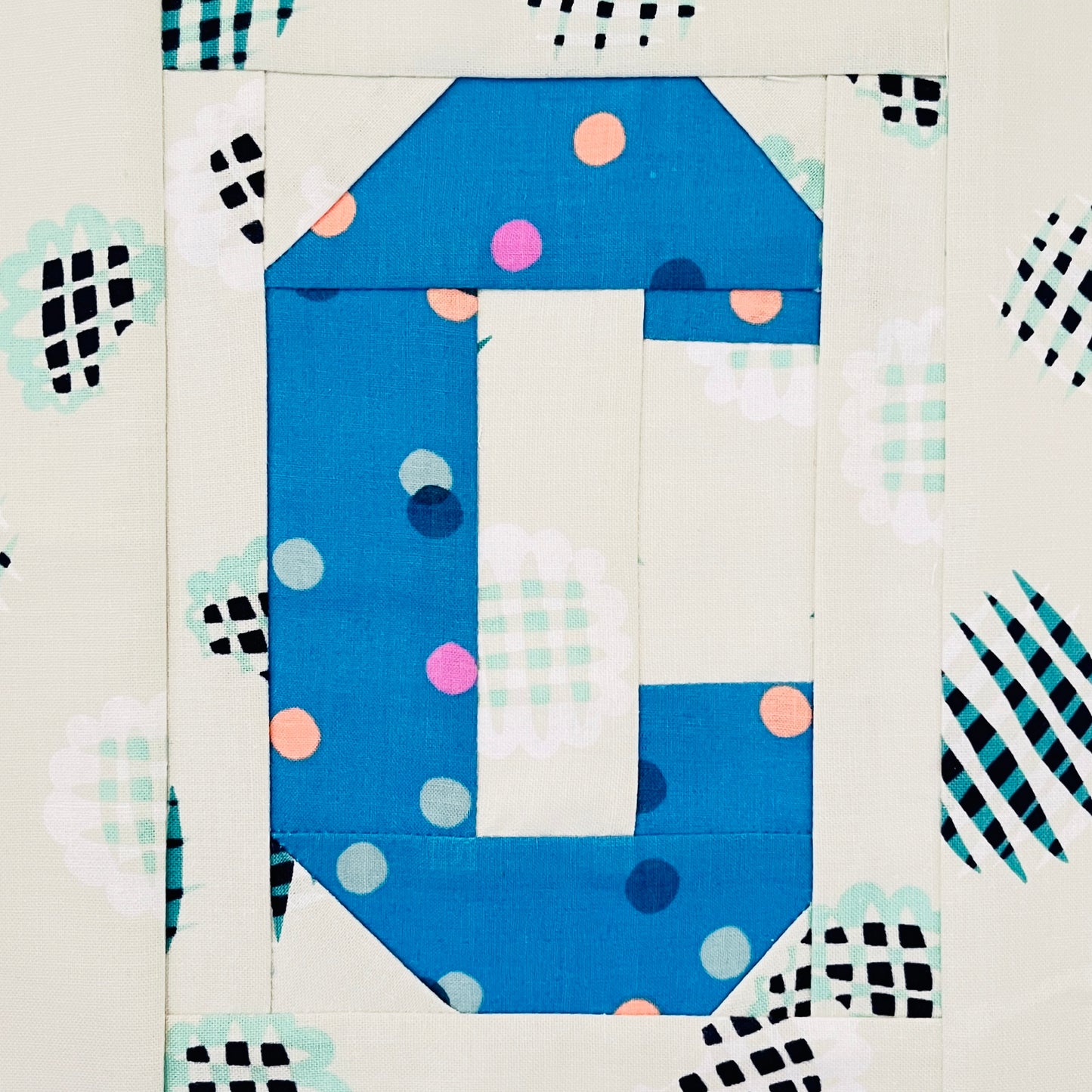 Varsity Letters Quilt Pattern - FPP Alphabet & Numbers PDF