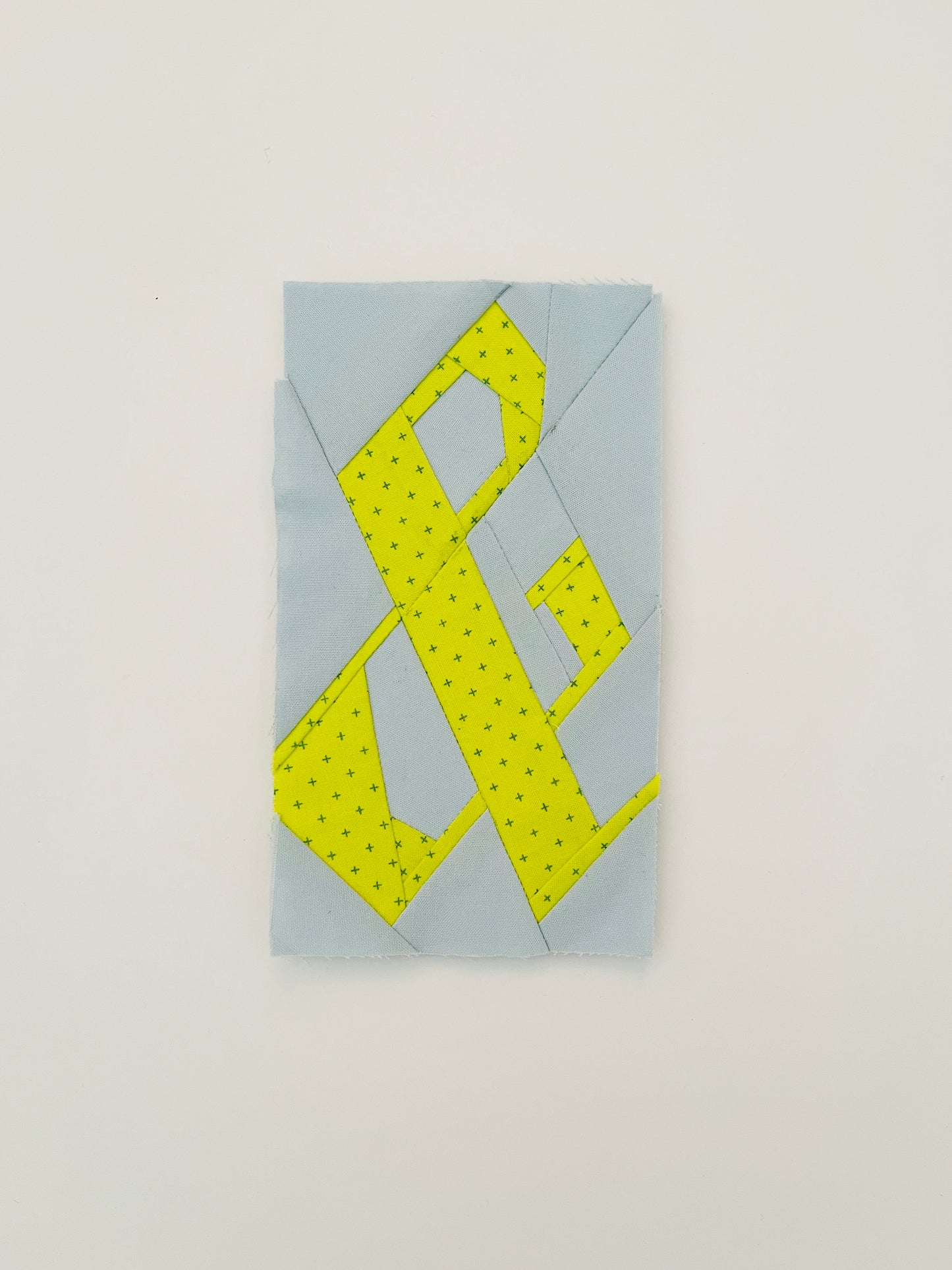 Blackletter Punctuation FPP Quilt Block Pattern - PDF