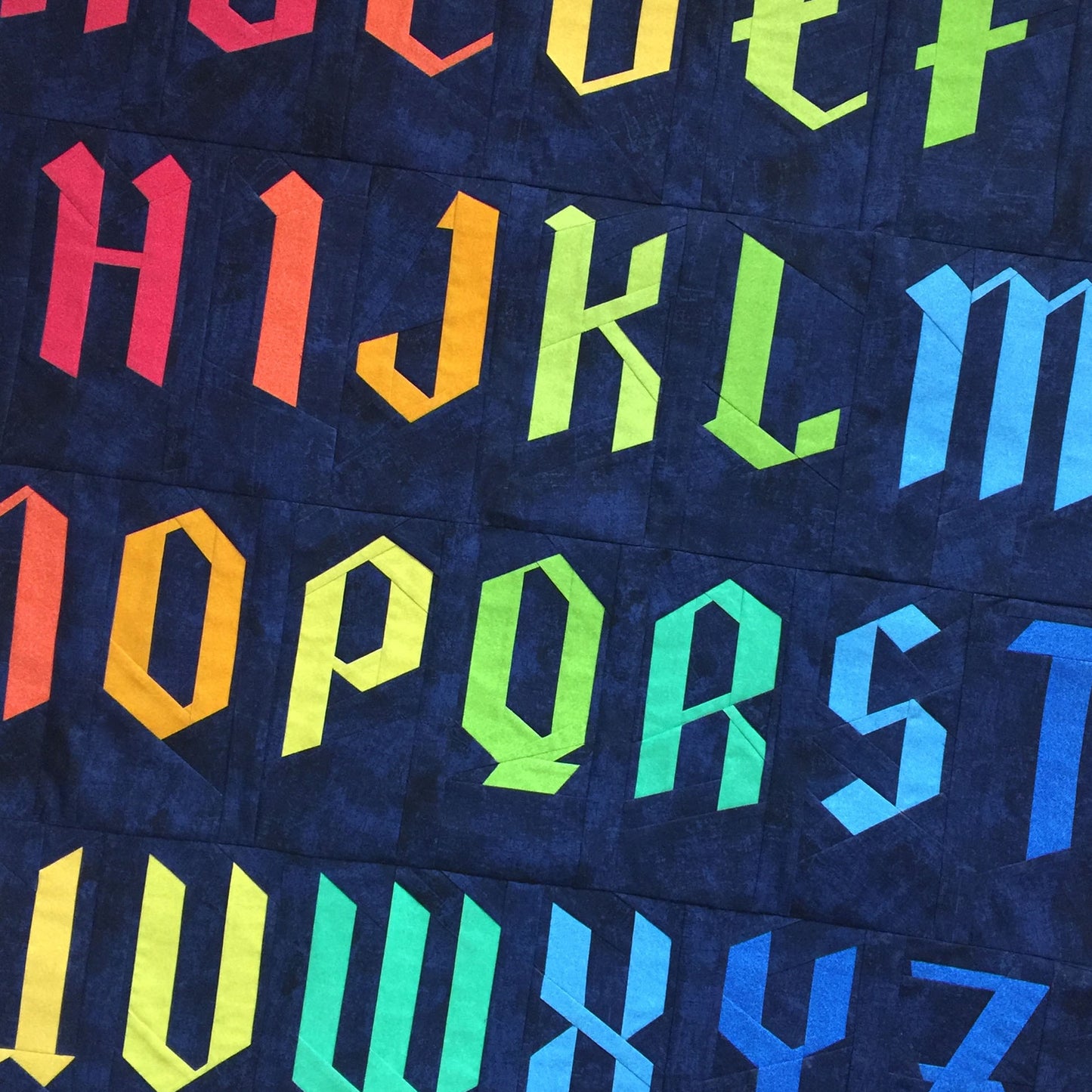 Blackletter & Varsity Alphabet Quilt Pattern Bundle – Uppercase, Lowercase & Varsity Letters – FPP PDF
