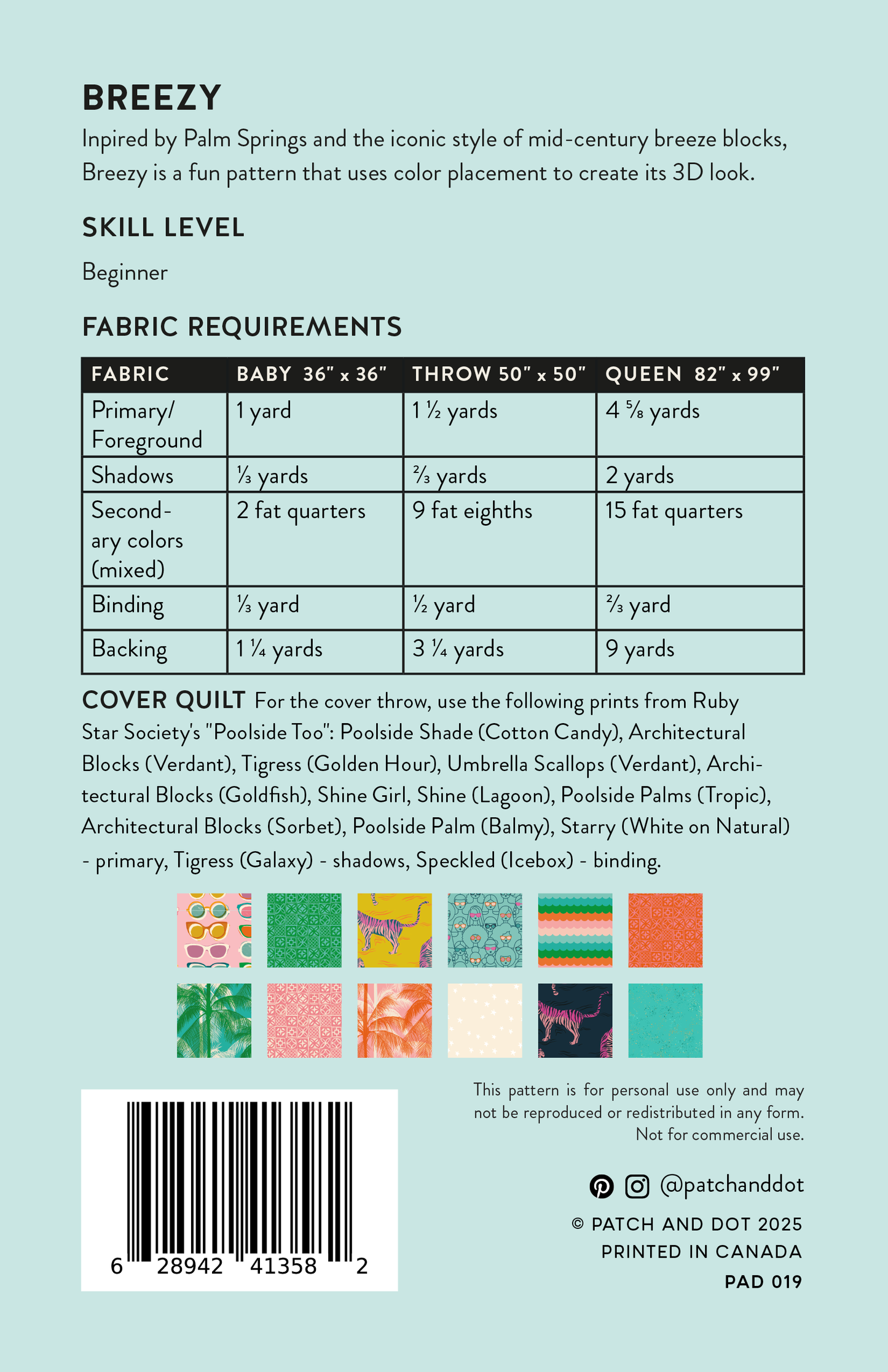 Breezy Quilt - PDF