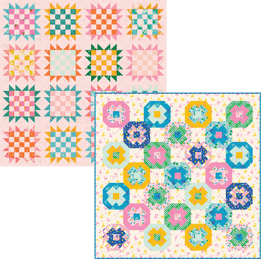 Quilt Pattern Bundle - Churn Dot and Sunflower Patch PDF