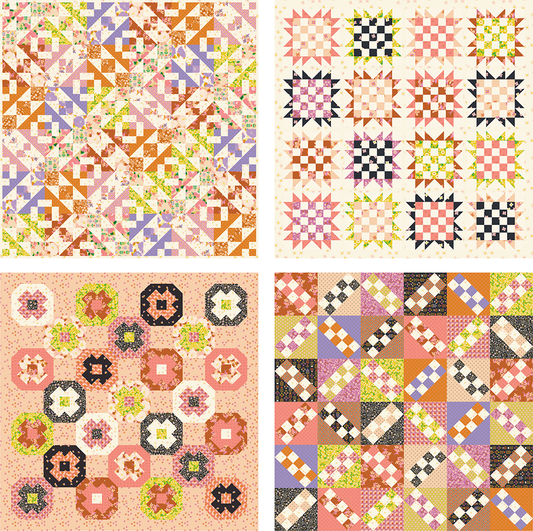 Modern Patchwork Quilt Pattern Bundle - PDF