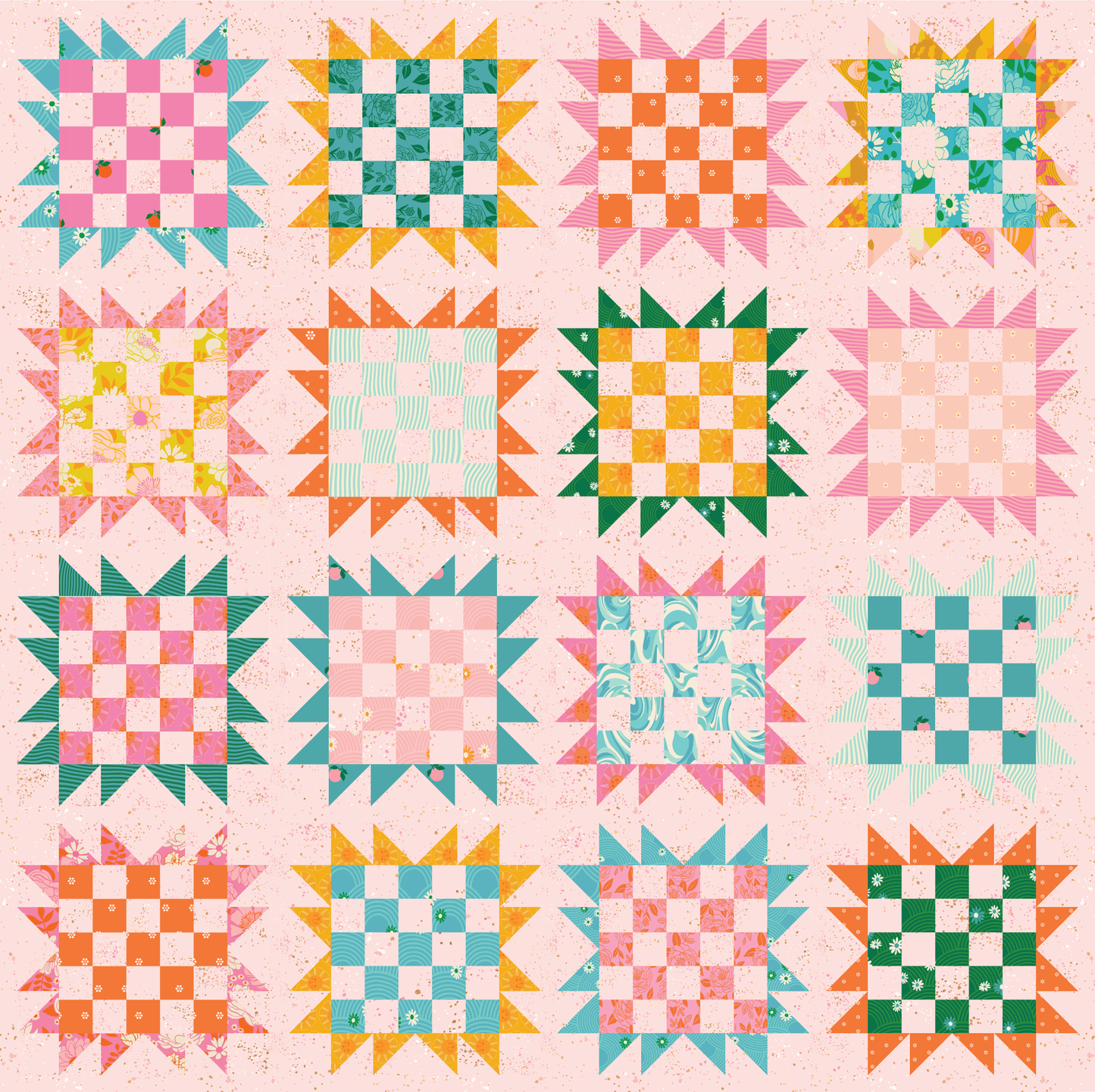 Sunflower Patch Quilt Pattern - PDF