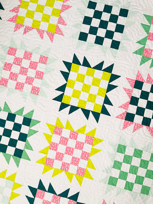 Sunflower Patch Quilt Pattern - PDF