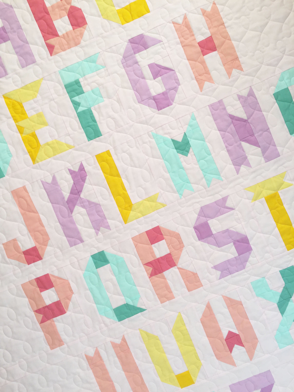 Ribbon Letters Alphabet Quilt Pattern - PDF โ patch and dot