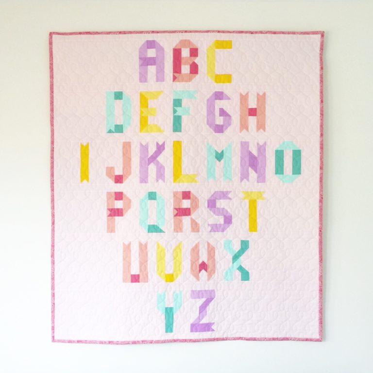 Alphabet quilt blocks … ribbon letter edition Patch + Dot