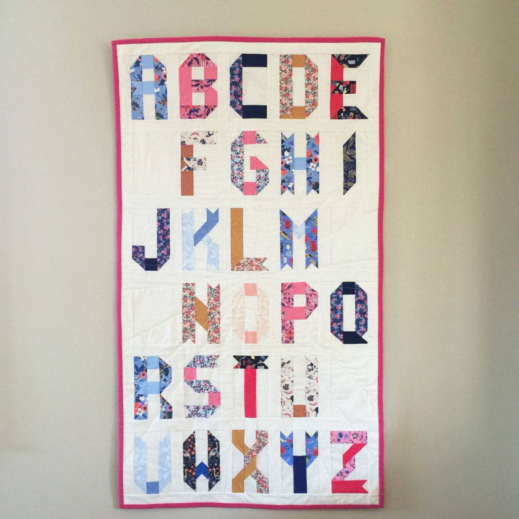 alphabet quilt block pattern