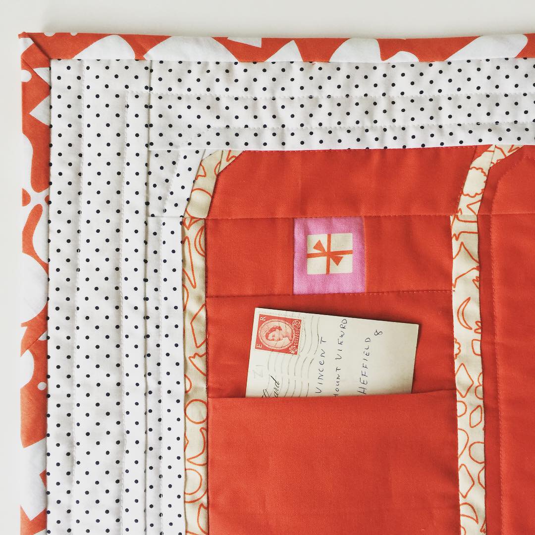 Letters to Santa Mini Quilt with Pocket