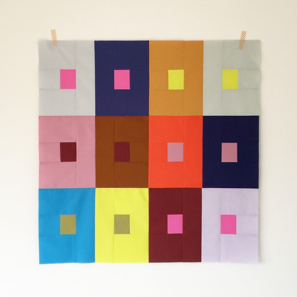 Albers interaction baby quilt
