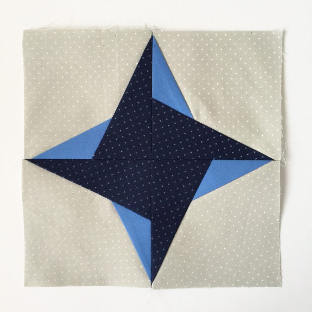 paper pieced star quilt block