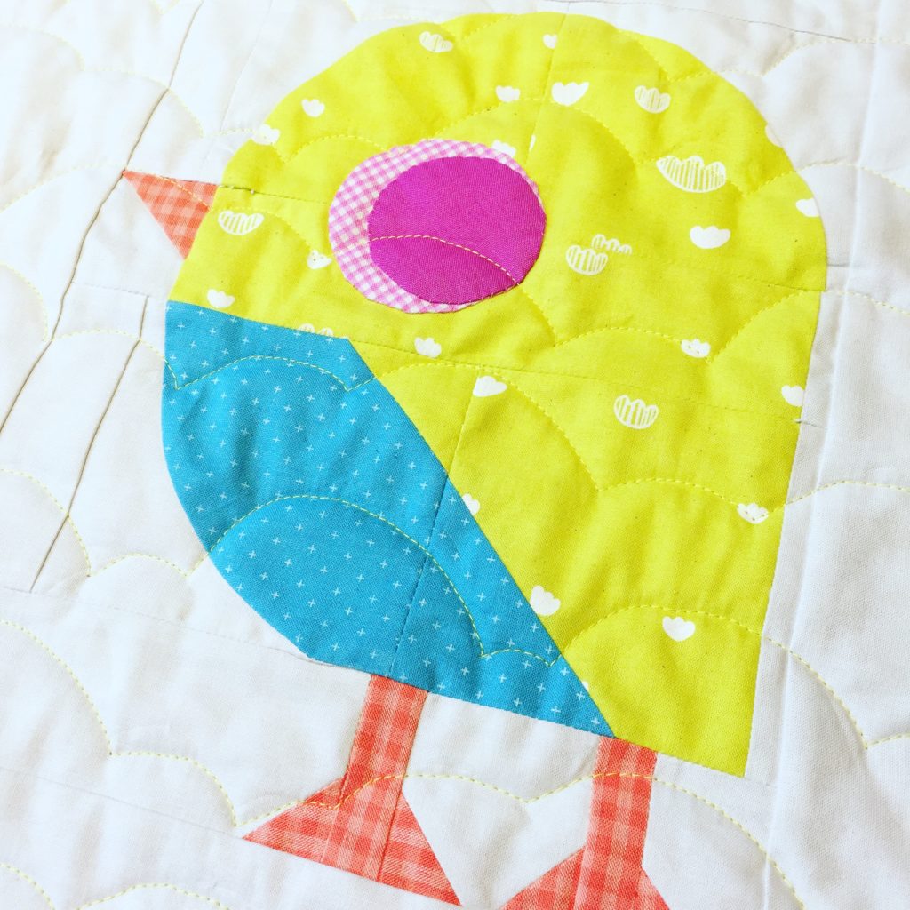 Little Bird Baby Quilt Pattern Patch Dot