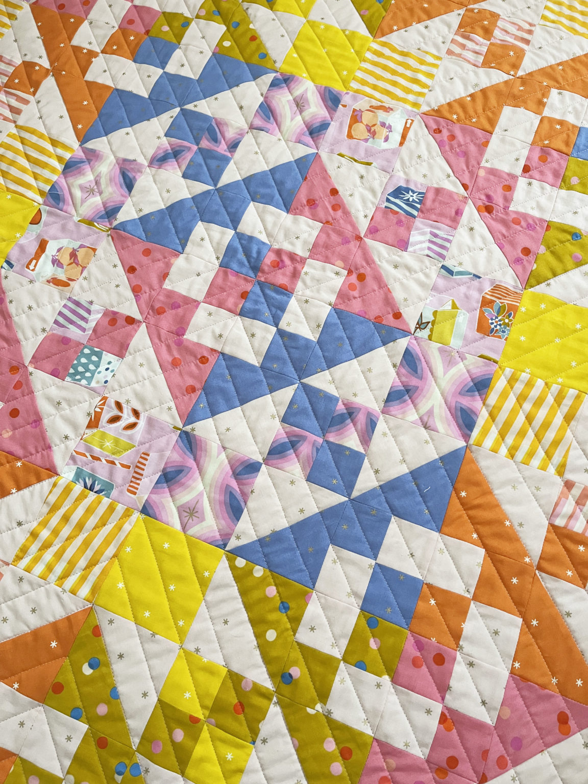Sugarcubes modern baby quilt – Patch + Dot