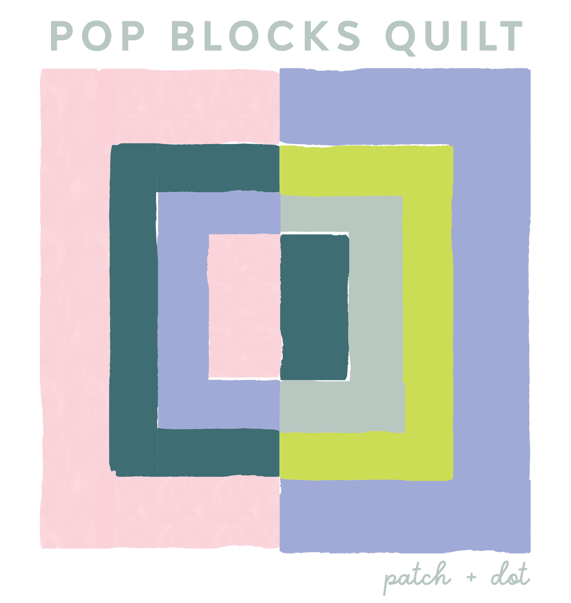Pop Blocks free beginner quilt pattern